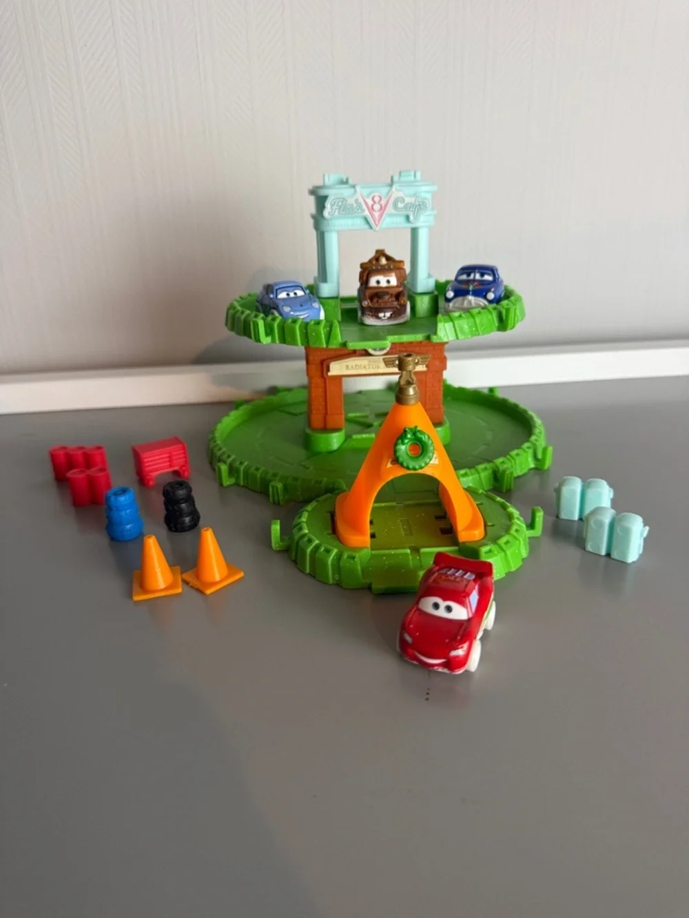 Disney Pixar Cars Lightning McQueen 2024 with Ornaments,Trinkets,Mini Toys